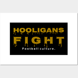 Hooligans fight design Posters and Art